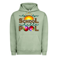 Pigment Oil Green bye bye school hello pool Urban Hoodie - Artiststas
