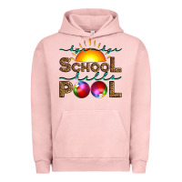 Pigment Salmon bye bye school hello pool Urban Hoodie - Artiststas