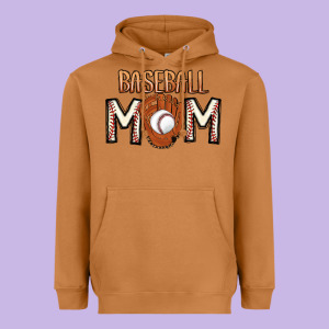 Baseball Mom Heavyweight Hoodie Designed By Cowhidedigitalart