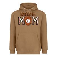 Toasted Coconut Baseball Mom Heavyweight Hoodie - CowhideDigitalArt
