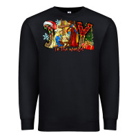 Black Joy To The World Premium Sweatshirt - CowhideDigitalArt