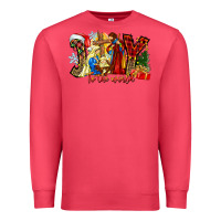Cardinal Joy To The World Premium Sweatshirt - CowhideDigitalArt