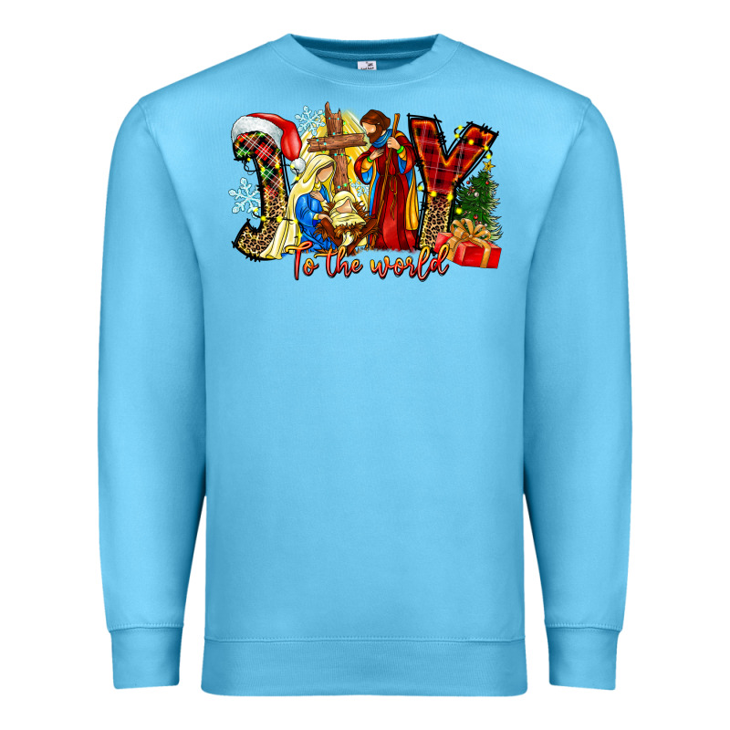 Joy To The World Premium Sweatshirt by CowhideDigitalArt | Teevron