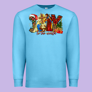 Joy To The World Premium Sweatshirt Designed By Cowhidedigitalart