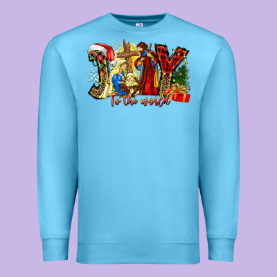 Joy To The World Premium Sweatshirt Designed By Cowhidedigitalart