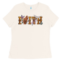Faith With Praying Hands Ladies Tee | Teevron