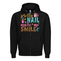 Black pretty nail make me smile bbs Zipper Hoodie - BundleAndBundleShop