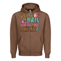 Chestnut pretty nail make me smile bbs Zipper Hoodie - BundleAndBundleShop