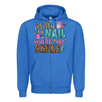 True Royal pretty nail make me smile bbs Zipper Hoodie - BundleAndBundleShop