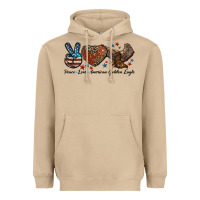 Mushroom Western Peace Love American Golden Eagle Heavyweight Hoodie - LillyAllenDesigns