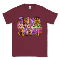 Burgundy Trick or treat Classic Tee - RanaPortraitStore