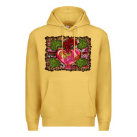 Antique Gold Western Background Valentine's Day Premium Hoodie - RanaPortraitStore