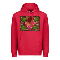 Cardinal Western Background Valentine's Day Premium Hoodie - RanaPortraitStore