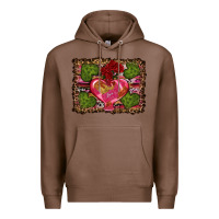 Chestnut Western Background Valentine's Day Premium Hoodie - RanaPortraitStore