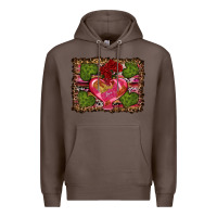 Coffee Western Background Valentine's Day Premium Hoodie - RanaPortraitStore