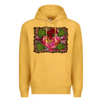 Mustard Western Background Valentine's Day Premium Hoodie - RanaPortraitStore