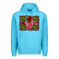 Ocean Blue Western Background Valentine's Day Premium Hoodie - RanaPortraitStore