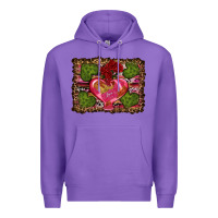 Purple Western Background Valentine's Day Premium Hoodie - RanaPortraitStore