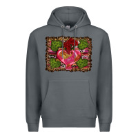Rock Western Background Valentine's Day Premium Hoodie - RanaPortraitStore