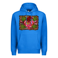 True Royal Western Background Valentine's Day Premium Hoodie - RanaPortraitStore