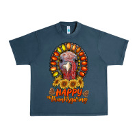 Midnight Navy happy thanksgiving gemstone Urban Heavy Tee - RanaPortraitStore