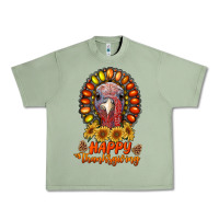 Oil Green happy thanksgiving gemstone Urban Heavy Tee - RanaPortraitStore