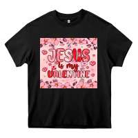 Black jesus is my valentine Heavy Core Tee - MaliasSmallBusiness