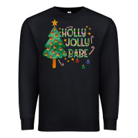 Black Jolly Jolly Babe Premium Sweatshirt - CowhideDigitalArt