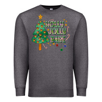 Charcoal Heather Jolly Jolly Babe Premium Sweatshirt - CowhideDigitalArt
