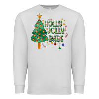 Dove Grey Jolly Jolly Babe Premium Sweatshirt - CowhideDigitalArt