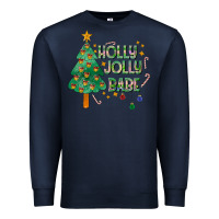 Navy Jolly Jolly Babe Premium Sweatshirt - CowhideDigitalArt