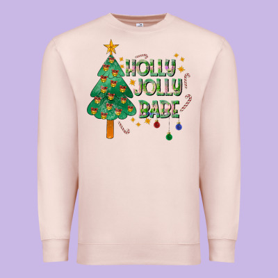 Jolly Jolly Babe Premium Sweatshirt Designed By Cowhidedigitalart