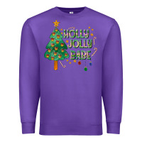 Purple Jolly Jolly Babe Premium Sweatshirt - CowhideDigitalArt