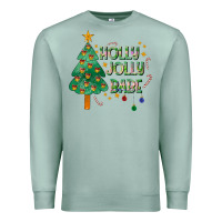 Seafoam Jolly Jolly Babe Premium Sweatshirt - CowhideDigitalArt