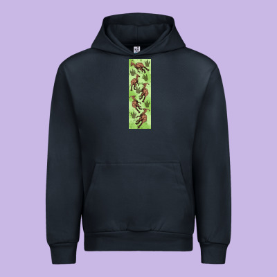 Dinosaur Parasaurolophus Pen Wrap Urban Hoodie Designed By Artiststas