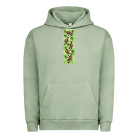 Pigment Oil Green dinosaur parasaurolophus pen wrap Urban Hoodie - Artiststas