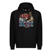 Black I back the blue Premium Hoodie - FaDigitalArtStudio