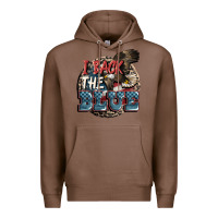 Chestnut I back the blue Premium Hoodie - FaDigitalArtStudio