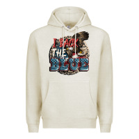 Oatmeal Heather I back the blue Premium Hoodie - FaDigitalArtStudio