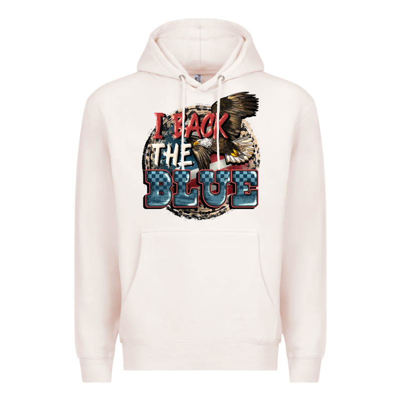 I Back The Blue Premium Hoodie by FaDigitalArtStudio | Teevron