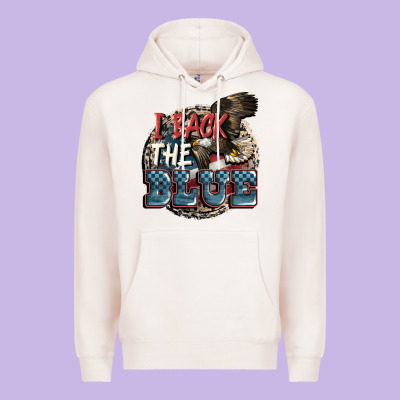 I Back The Blue Premium Hoodie Designed By Fadigitalartstudio