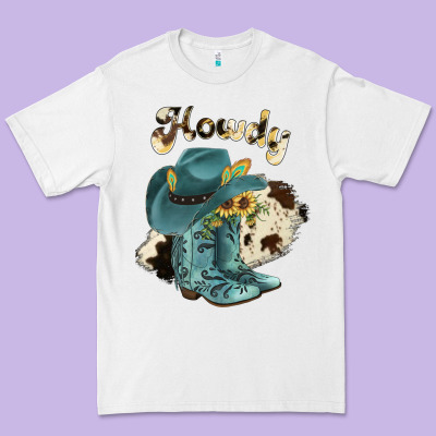 Howdy Premium Tee Designed By Jahusdesignshop