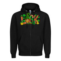 Black luck with gnome and beer bbs Zipper Hoodie - BundleAndBundleShop