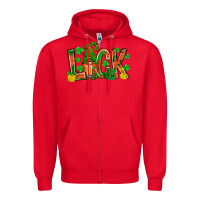 Red luck with gnome and beer bbs Zipper Hoodie - BundleAndBundleShop
