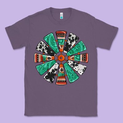 Western Windmill Classic Tee Designed By Jasminsmagicworld