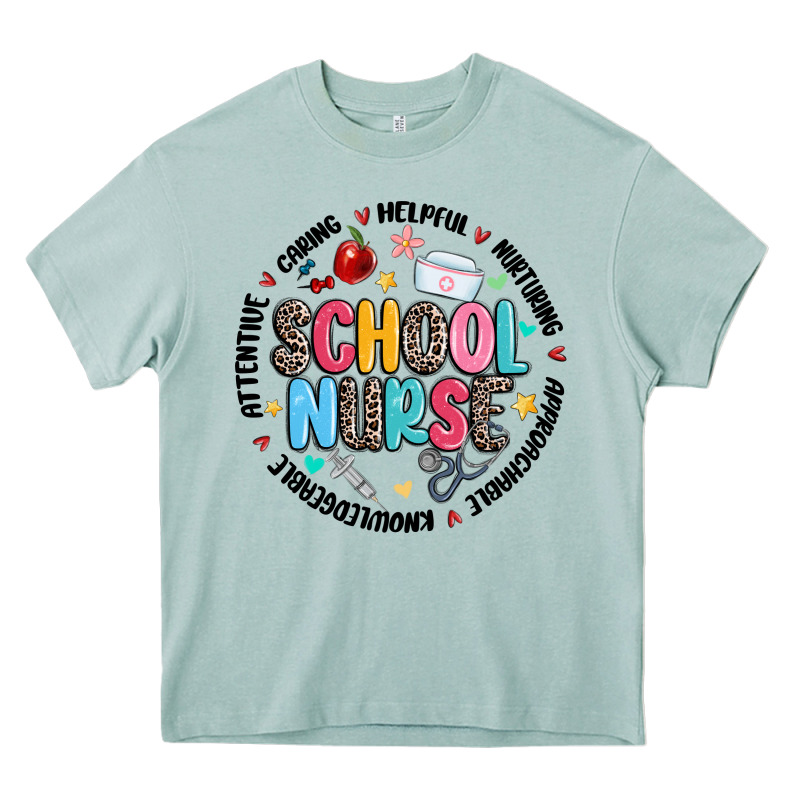 School Nurse Heavy Core Tee by MaliasSmallBusiness | Teevron