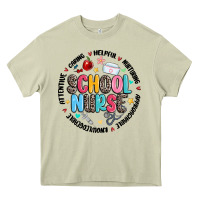 Mossy school nurse Heavy Core Tee - MaliasSmallBusiness