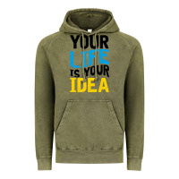 Vintage Olive YOUR LIFE YOUR IDEA V2 Vintage Hoodie - Bettercallsaul