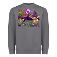 Storm Happy Mardi carnival with truck Heavyweight Sweatshirt - HowdyJamesFarm