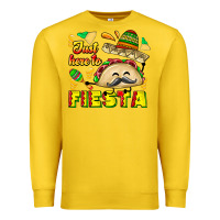 Lemon Just Here To Fiesta Premium Sweatshirt - CowhideDigitalArt